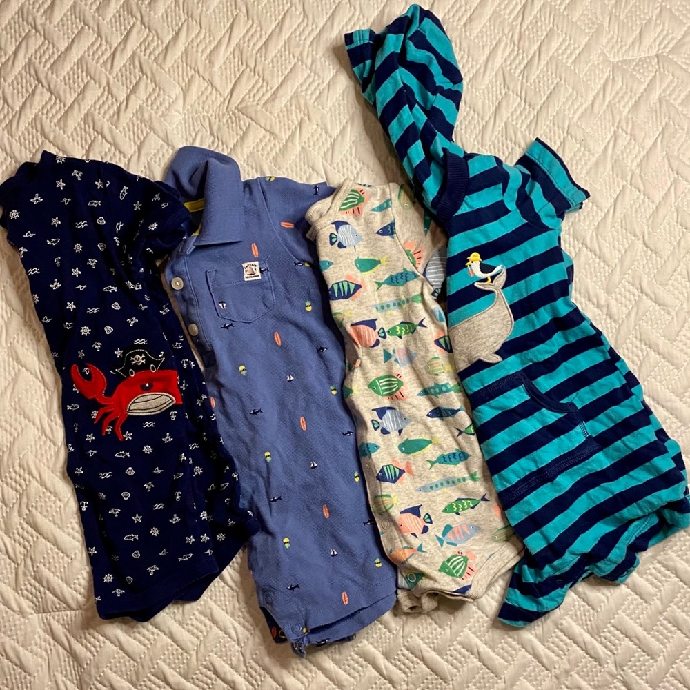 Carter’s boys onesie lot 18mo